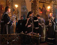 Правящий архиерей совершил вечерню с чином прощения в Петропавловском соборе Казани.