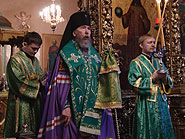 Архиепископ Анастасий возглавил богослужения Недели Ваий.