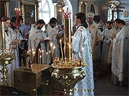 В Троицкую родительскую субботу архиепископ Анастасий возглавил заупокойные богослужения и совершил иерейскую хиротонию.
